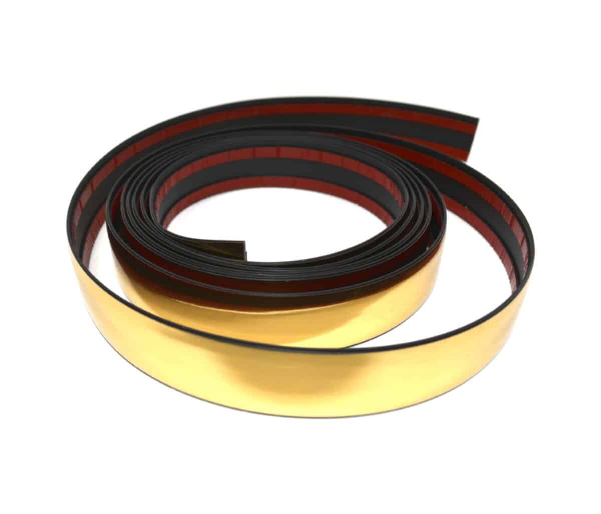 Gold Altın Yapışkanlı Nikelaj Tampon Panjur Şeridi 30 MM 3 M - Görsel 1