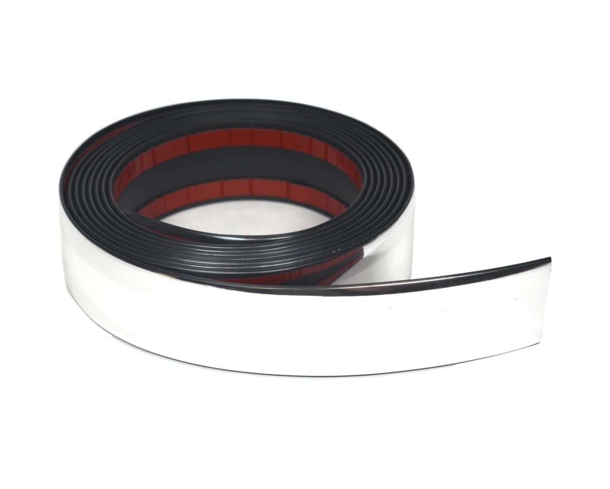 40 mm - 3 metre Krom Nikelaj Şerit - Görsel 1