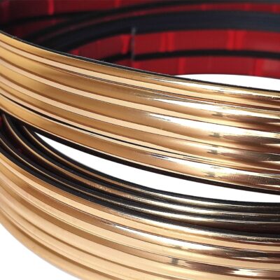 Dalgalı Gold Nikelaj 30 Mm Genişlik 3 Metre Uzunluk