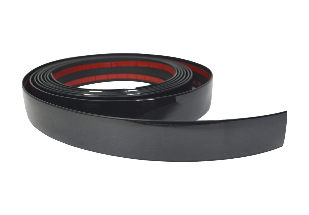 Piano Black Parlak Siyah Yapışkanlı Nikelaj 25mm - 3 metre - Görsel 1