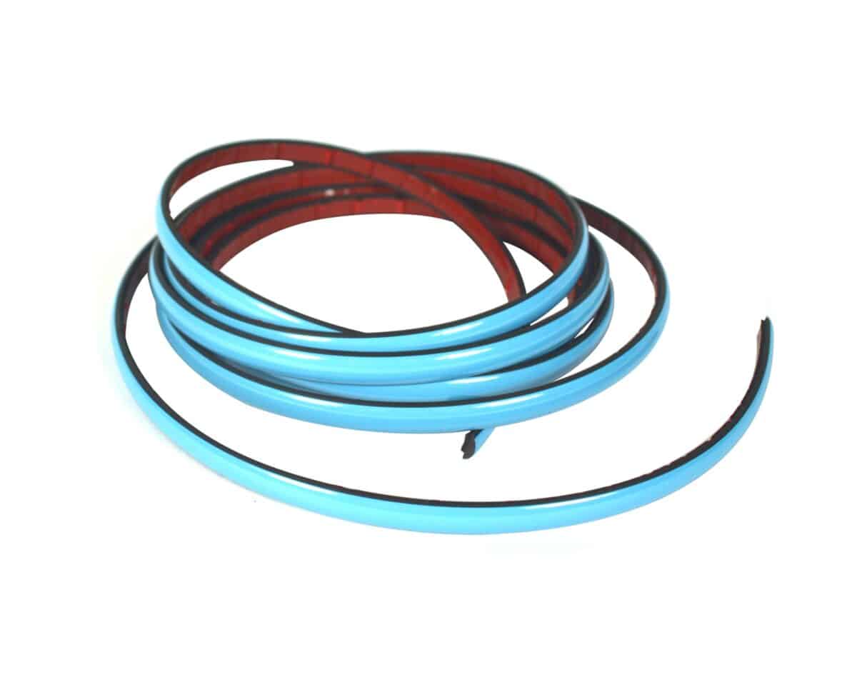 Trend Garaj Turkuaz Mavi Nikelaj Şerit 9mm - 3 metre - Görsel 1