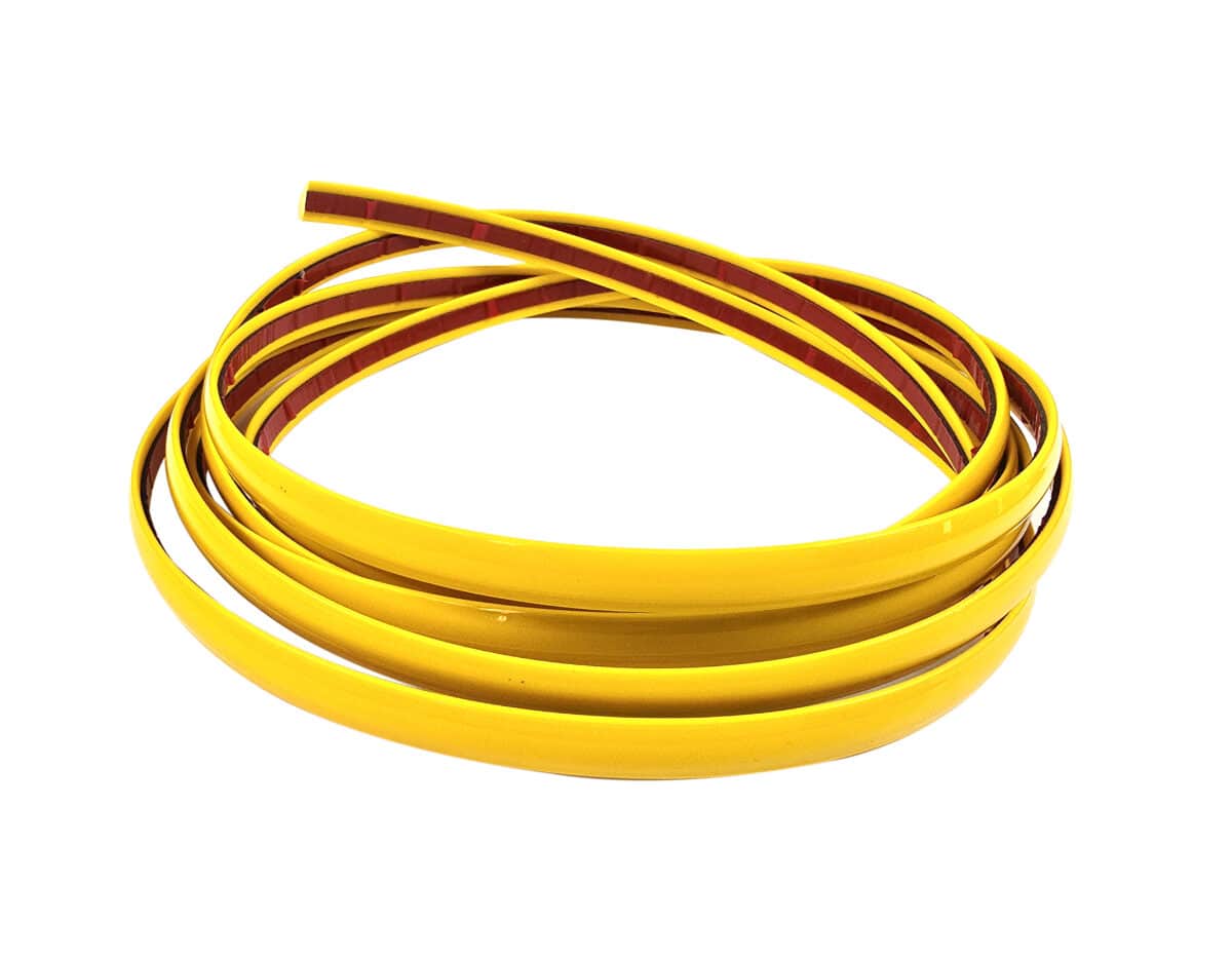 Sarı 9mm  Dekoratif Yapışkanlı Şerit 3 Metre - Görsel 1