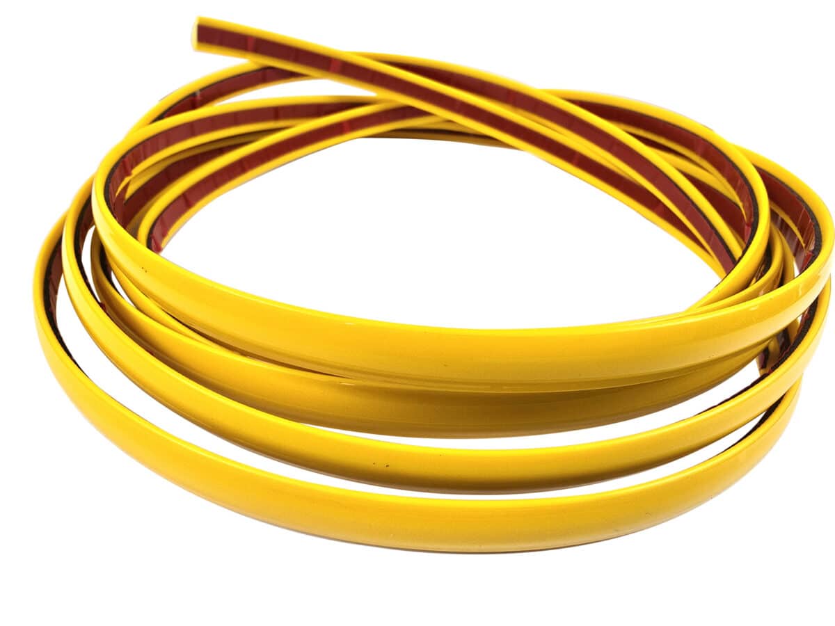 Sarı 9mm  Dekoratif Yapışkanlı Şerit 3 Metre - Görsel 2